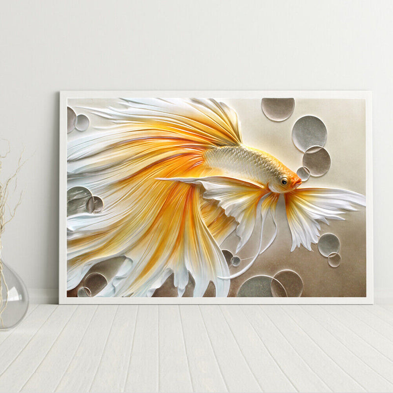 Full Cross Stitch Cotton Goldfish 11CT DIY Art Stamped DIY Craft Artwork Kits