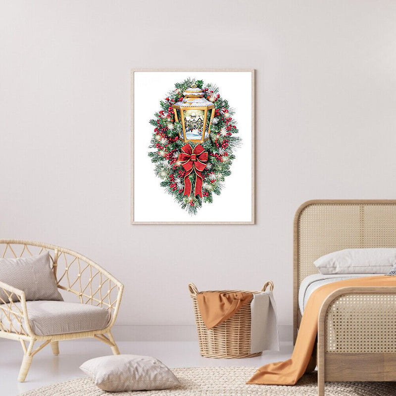 Frameless Painting By Numbers Christmas DIY Handmade Drawing On Canvas Gifts