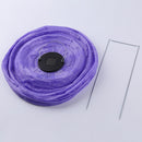 Solar Nylon Lantern Lamp Waterproof Hanging Light Festival Decor (Purple) Newly