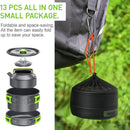 Hiking Cooking Equipment Tableware Kettle Camping Cookware Kitchen Utensils Set