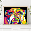 Oil Canvas Pictures Set DIY Painting By Numbers Cartoon Animals Hand Painted Kit