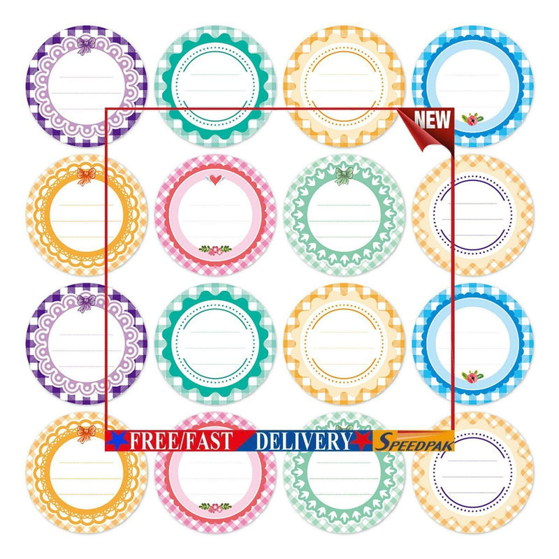 Dissolvable Canning Labels for Jars Food Storage Packaging Sealing Stickers