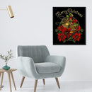 Full Embroidery Christmas Bells 3-Beach 11CT Printed Cross Stitch Cotton Kit