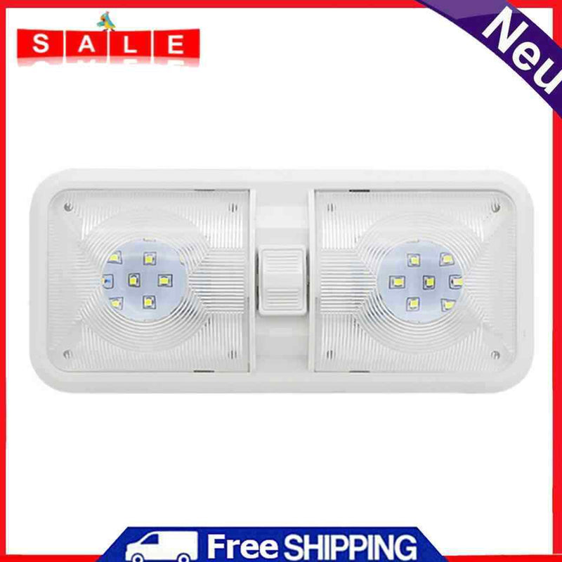 48 LED Indoor Ceiling Dome Light with Switch for RV Boat Marine Camper 12V DC