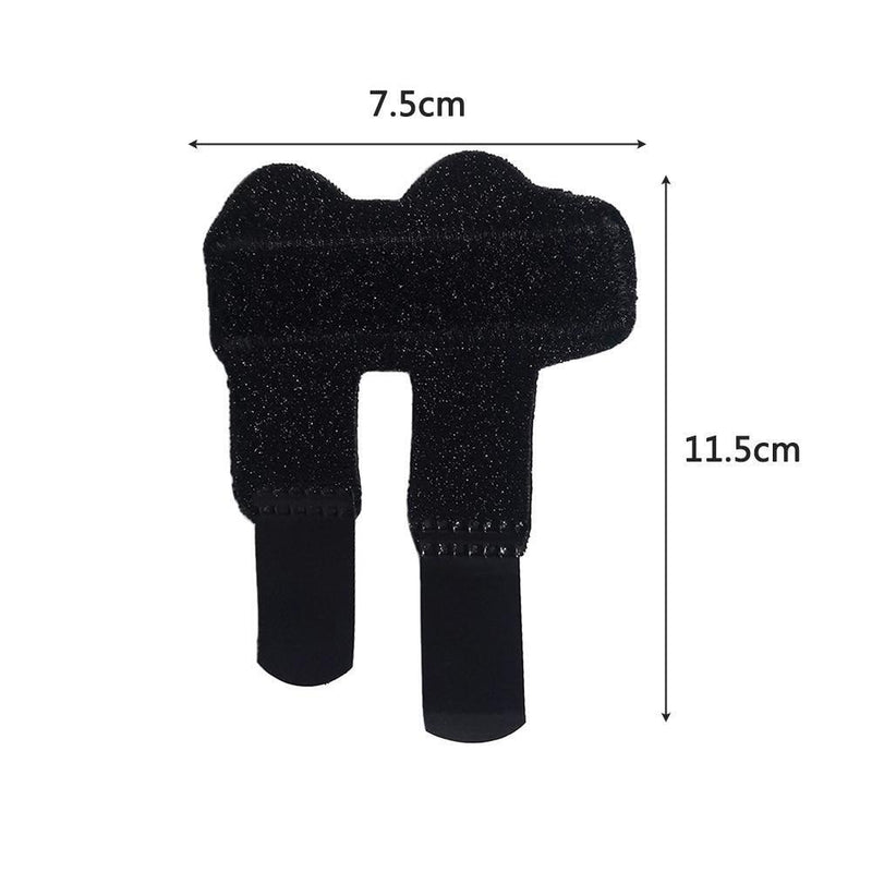 Finger Brace Support Hand Splint Fix Protector for Arthritis Joint (Black)