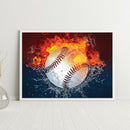 5D Diamond Painting Heat Baseball Full Round Drill DIY Mosaic Picture Decor Kit