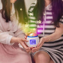 Music Alarm Clock Color Change Sky Star Projector Night Lamp Glowing Alarm Clock