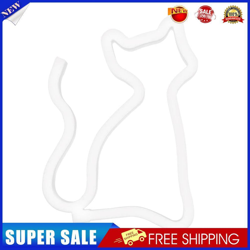 Creative Neon Sign Light Kids Room Night Lamp Mural Party Decor (Pink Cat)