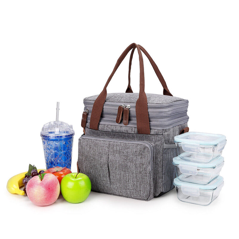 Handheld Picnic Insulation Bags Large Capacity Portable Food Thermal Cooler Bag