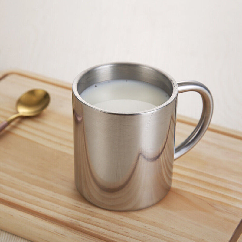 300ml Outdoor Stainless Steel Cup Beverage Coffee Tea Mug Camping Drinkware