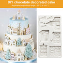 Diy Cake Fondant Mold Cupcake Decor Silicone Soap Mold Christmas Tree Castl