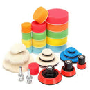 Sponge Car Polisher Drill Waxing Buffing Kit Buffing Waxing Sponge Pads