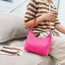 Fashion Women Casual Solid Color Patent PU Leather Hobos Shoulder Underarm Bag