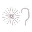 Rotating Tie Belt Rack Adjustable Tie Hanger Holds 20 Neck Ties Closet Organizer