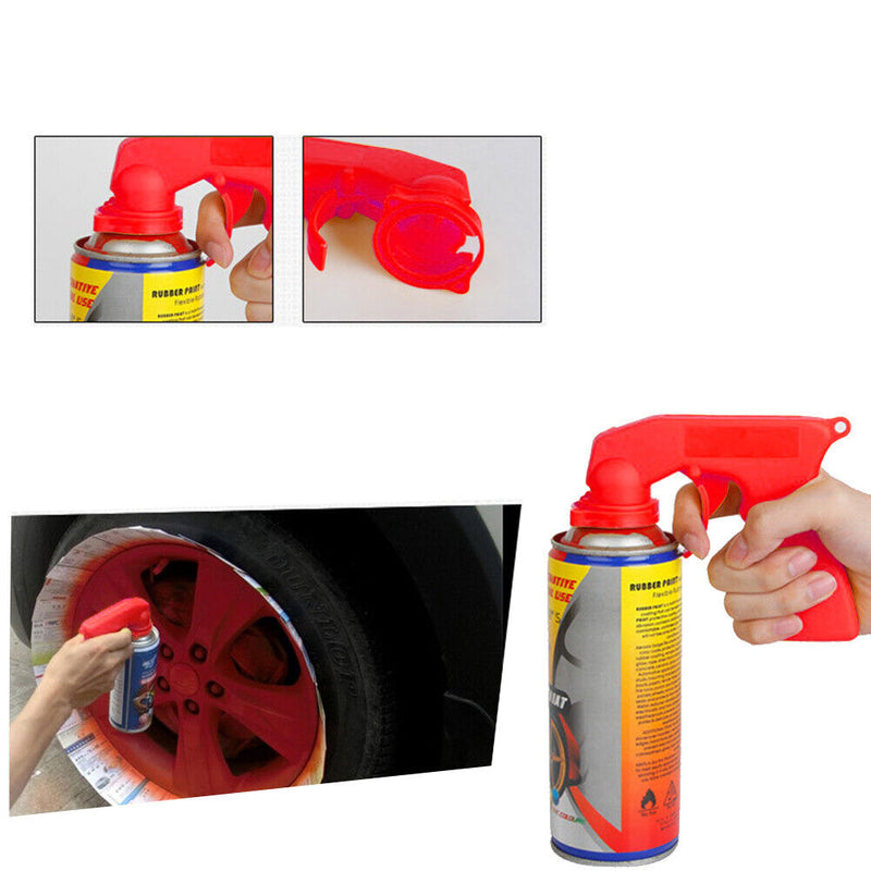 Spray Adapter Paint Care Aerosol Spray Gun Handle with Full Grip Trigger To