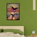 Home Decor DIY Diamond Painting Holding Butterfly Cross Stitch Rhinestone Art