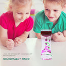 Liquid Motion Bubbler - Hourglass Liquid Timer Desk Ornament (Pink Green)