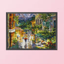 Full Embroidery Raining Counted Cross Stitch 14CT 2 Strand Cotton Kits