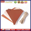 Outdoor Triangle Hanging Flag Leather Banners 12 Flags Bunting Camping Equipm