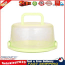 10 inch Round Portable Cake Box Fresh-keeping Case Birthday Decor (Green) Newly
