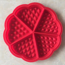 Silicone Waffle Mold Non-stick Waffle Baker Kitchen Bakeware Tool Oven (A) Newly