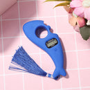 2035P Tassel Fish LCD Digital Electronic Meditation Beads Counter (Blue) Newly