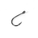 100pcs/box High Carbon Steel Fishhooks Barbed Hooks High Efficiency (8)