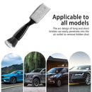 Lightweight Car Cleaning Brush Tool - Double Head Design with Coral Fleece Cover