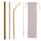 Reusable Stainless Steel Straw Storage Bag Metal Drinking Straws Organizer Newly