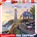 House 5D DIY Round Rhinestone Embroidery Kits Needlework Set Cross Stitch