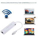 OTG 3 Port USB 2.0 HUB 10/100MB Micro USB to RJ45 LAN Adapter NIC