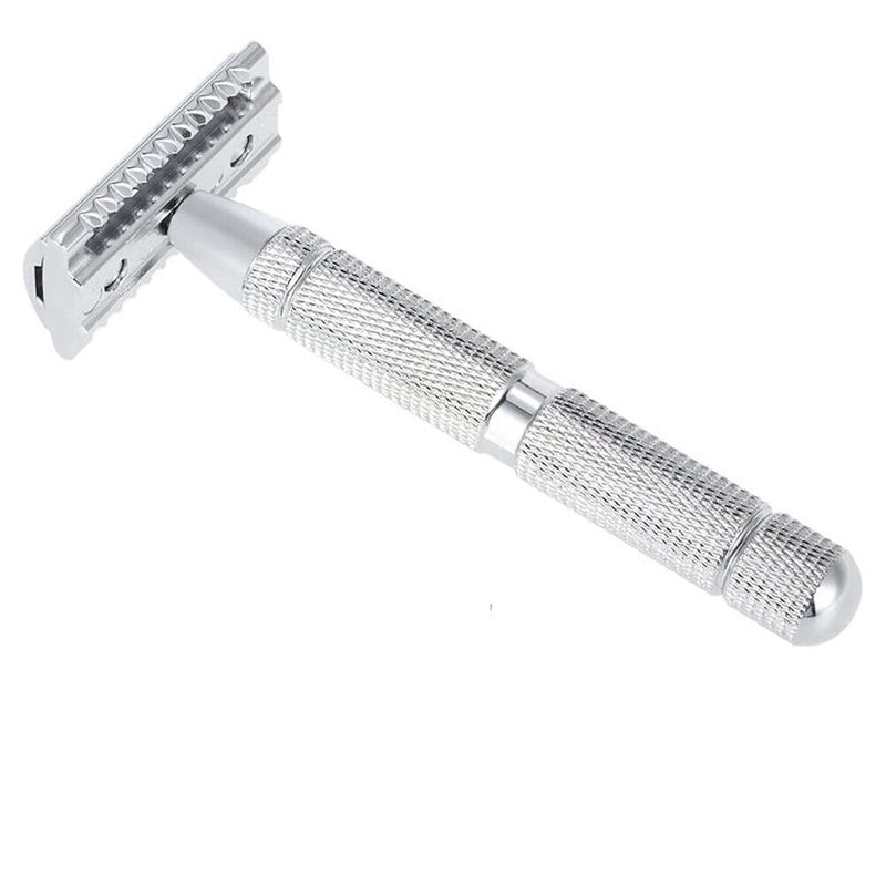 Metal Classic Double Edge Safety Razor w/ Blade Portable Shavers (ZR2195) Newly