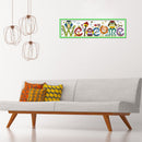14CT Stamped Cartoon Embroidery Canvas Cross Stitch (K949 Welcome Board)