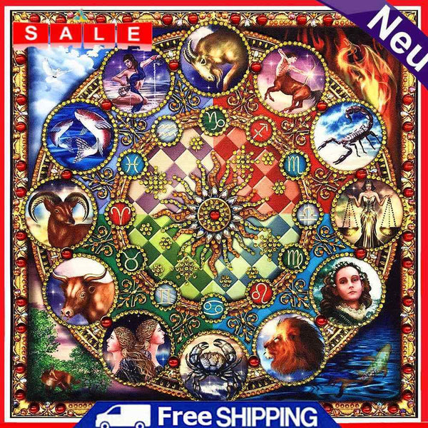 5D DIY Special-shaped Diamond Painting Constellation Cross Stitch Embroidery Kit