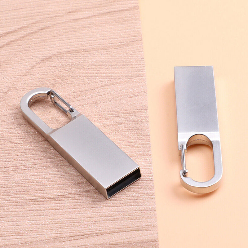 8GB/16GB/32GB/64GB/128GB Metal USB 2.0 Flash Drive Pen Memory Storage U Stick