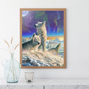 Diamond Painting 5D Full Round Drill Mosaic DIY Wolf in Snow Wall Decoration Kit