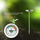 Compost Soil Tester Meter Probe Stainless Steel Thermometer Temperature Monitor