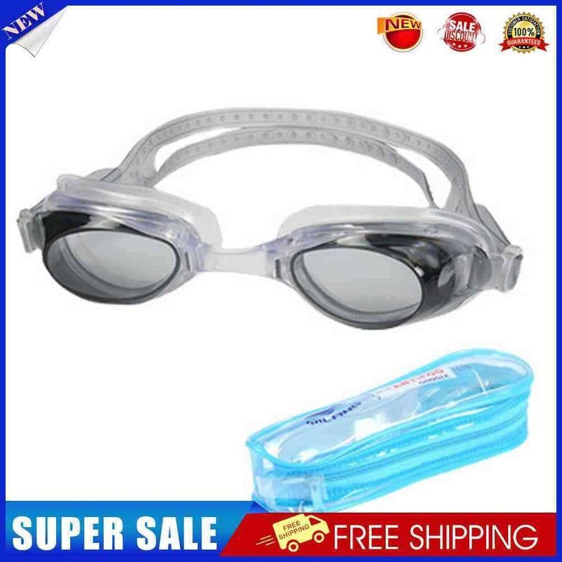 Anti UV Swimming Glasses Adults Kids Water Sport Anti-fog Goggles (Black)