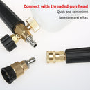 High Pressure Water Gun Nozzle 1/4 Quick Connector+M14x1.5mm Brass Connector