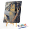 Frameless Oil Paint By Numbers Hugging Couple DIY Canvas Picture Craft Kit