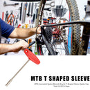 MTB Concealed Spoke Wrench Bicycle T Shaped Sleeve Spoke Cap Tool 3.2/4.7/5.5