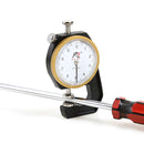 0-10mm 0.1mm Dial Leather Paper Thickness Gauge Meter Tester (Flat Head) Newly