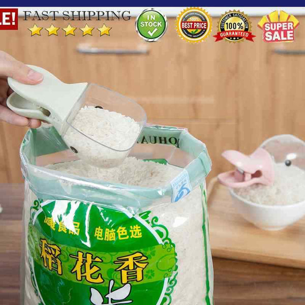 Pet Food Water Feeding Spoons Bowls Measuring Cup Multifunction Bag Sealing C