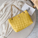 PU Leather Fashion Chain Handbags Large Capacity Women Top-handle Bags Totes