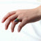 Thimble Finger Knitting Loop Crochet Ring Peacock Yarn Guides Sewing G1F8
