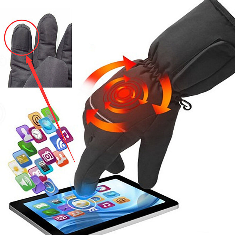 Heated Gloves, Winter Warming Hand Warmers Waterproof Thermal Heating Gloves