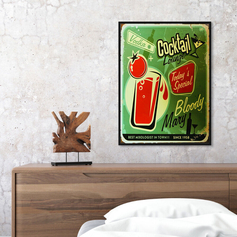 Cocktail Oil Paint By Numbers Kits Canvas Drawing DIY Coloring Picture for Bar