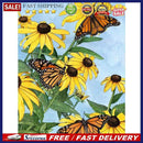 5D Diamond Painting Kit Daisy and Butterfly Full Round Drill Rhinestone DIY W