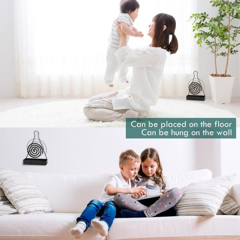 Mosquito Coil Holder - Iron Nordic Hanging Incense Burner Holder - Black Newly