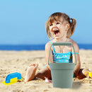 #A Silicone Soft Beach Toys Digging Sand Tool Container for Parent-child Water